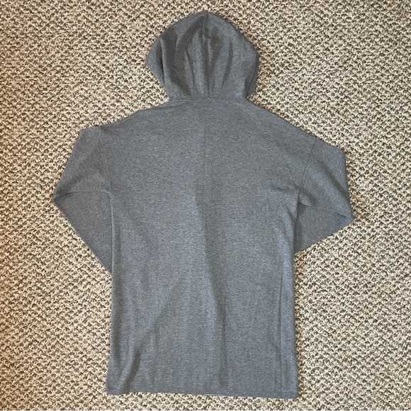 J. Jill Pure Jill Wool Blend Hooded Open Front Long Sleeve Cardigan - Light Gray - Picture 4 of 13